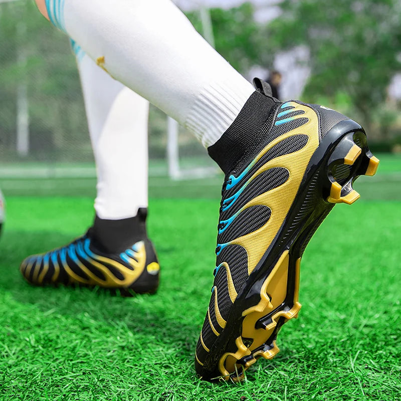 Original Men Soccer Shoes Studded Society Indoor Cleats Football Field Boots Fast Professional Non-Slip Kids Football Shoes