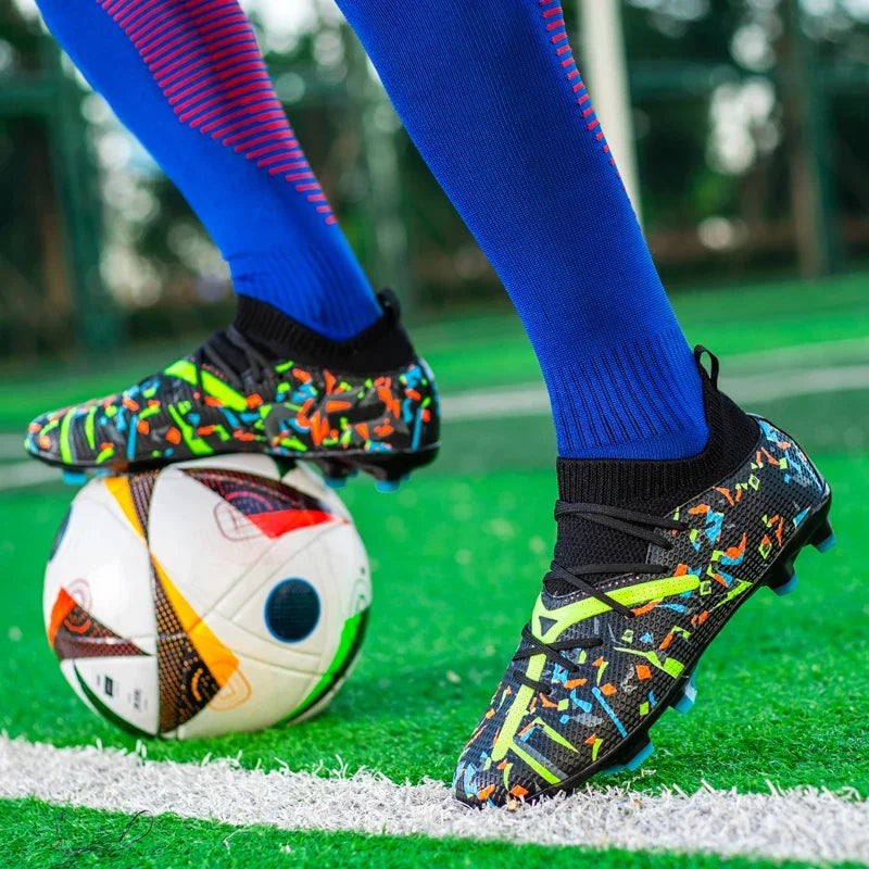 Professional Football Boots Breathable Mesh Men Soccer Cleats Anti Skid Fast Sneakers Fashion Artificial Grass Male Soccer Shoes