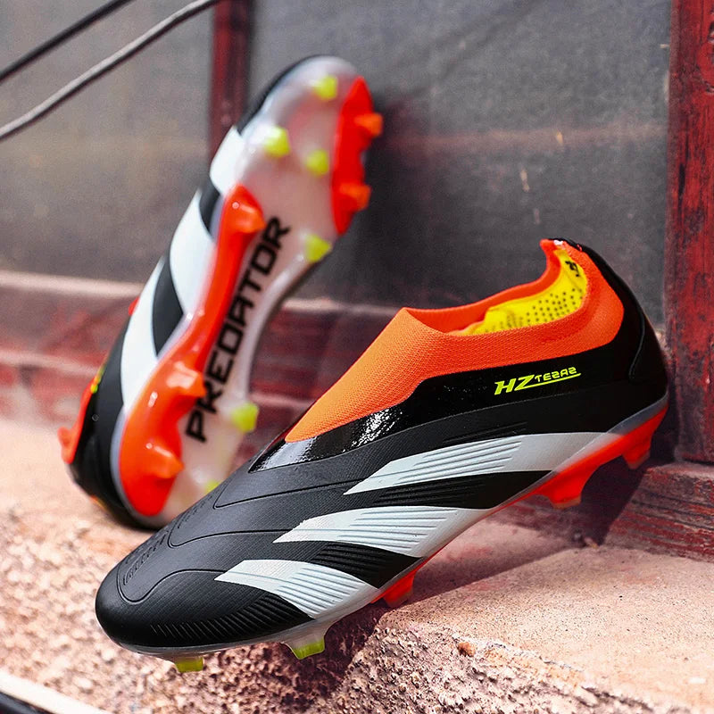 Men Original Indoor Non Slip Soccer Shoes Professional Match Cleats Fast Football Shoes Grass TF/FG Cleats Football Field Boots