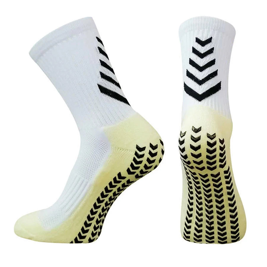 1 Football Pairs New Breathable Men Women Anti-slip Soft Socks Running Soccer Basketball Cycling Sports Grip Socks