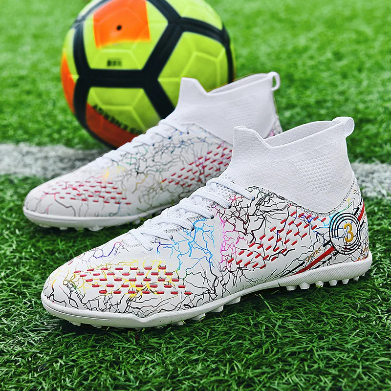 Professional Turf Shoes Men Non Slip Football Boots Youth Outdoor Training Soccer Cleats Society Futsal Sneakers Male Chuteira