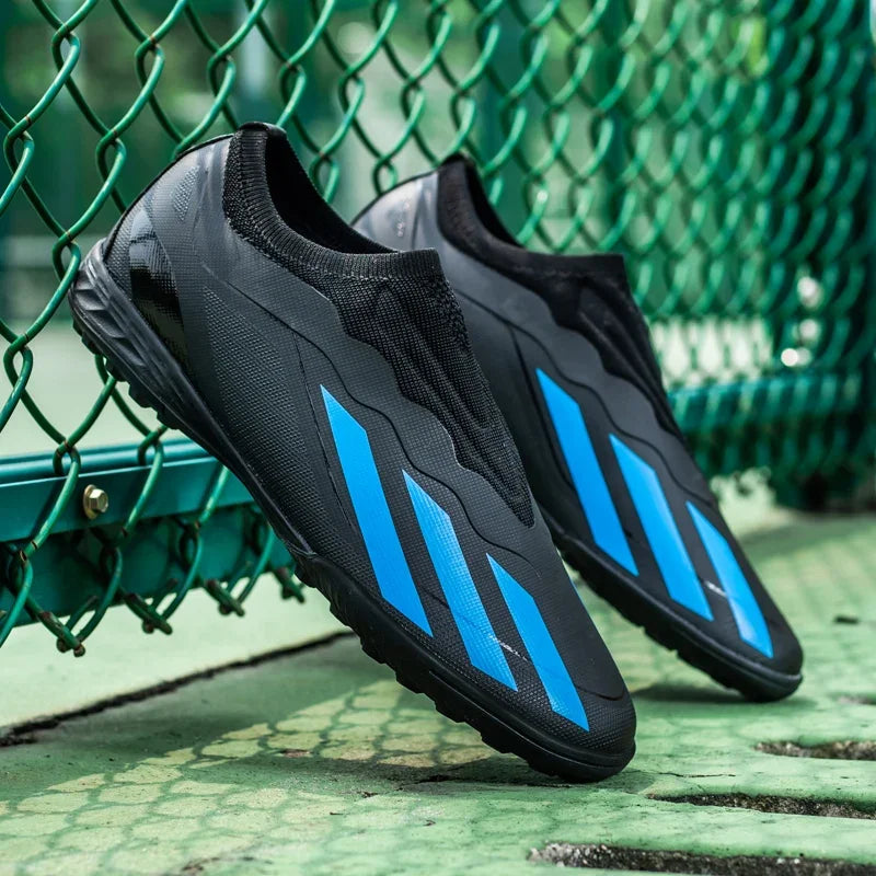 Original men's soccer shoes non-slip turf soccer unisex cleats AG/TF training slip on football shoes kids sneaker free shipping