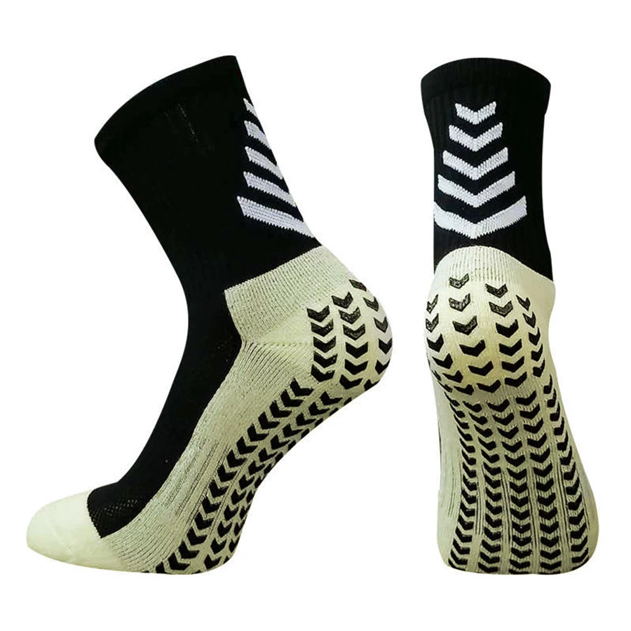 1 Football Pairs New Breathable Men Women Anti-slip Soft Socks Running Soccer Basketball Cycling Sports Grip Socks