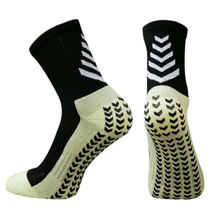 1 Football Pairs New Breathable Men Women Anti-slip Soft Socks Running Soccer Basketball Cycling Sports Grip Socks