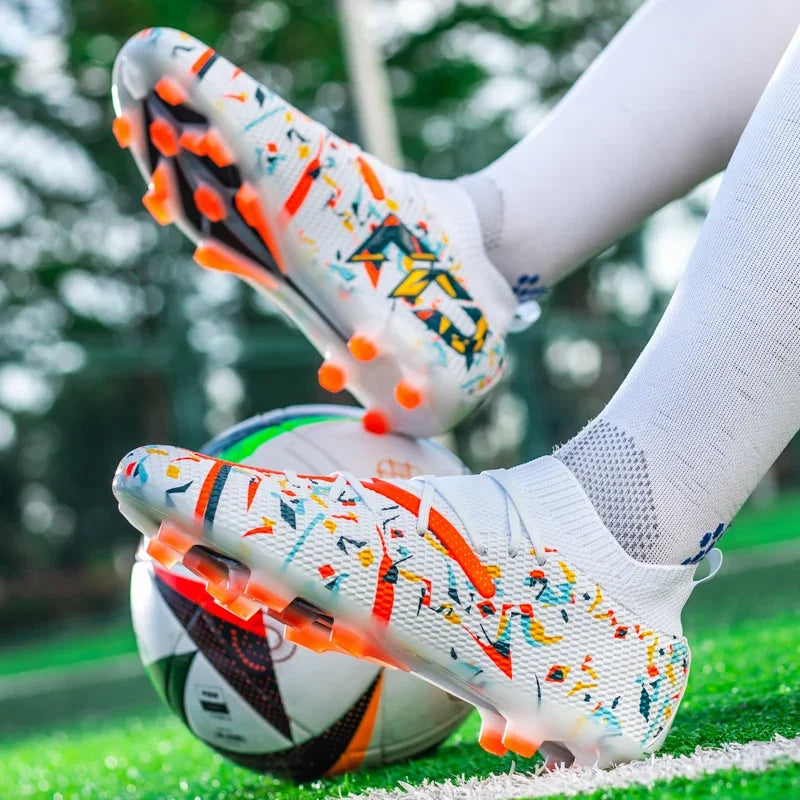 Professional Football Boots Breathable Mesh Men Soccer Cleats Anti Skid Fast Sneakers Fashion Artificial Grass Male Soccer Shoes