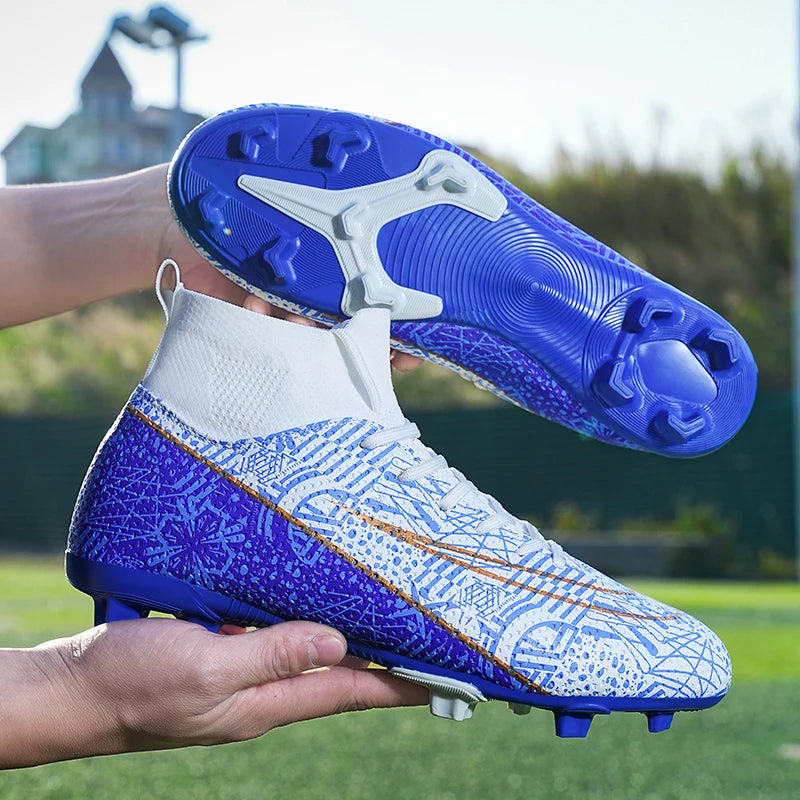 Men Soccer Shoes Adult Futsal Sport Training Ankle Football Boots Cleats Grass Drop Shipping Ultralight Non-Slip Comfortable