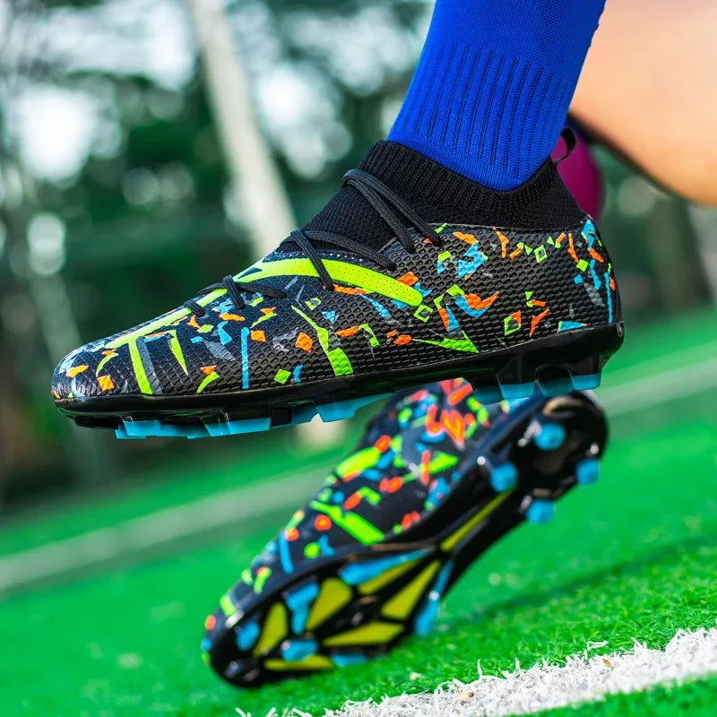 Professional Football Boots Breathable Mesh Men Soccer Cleats Anti Skid Fast Sneakers Fashion Artificial Grass Male Soccer Shoes