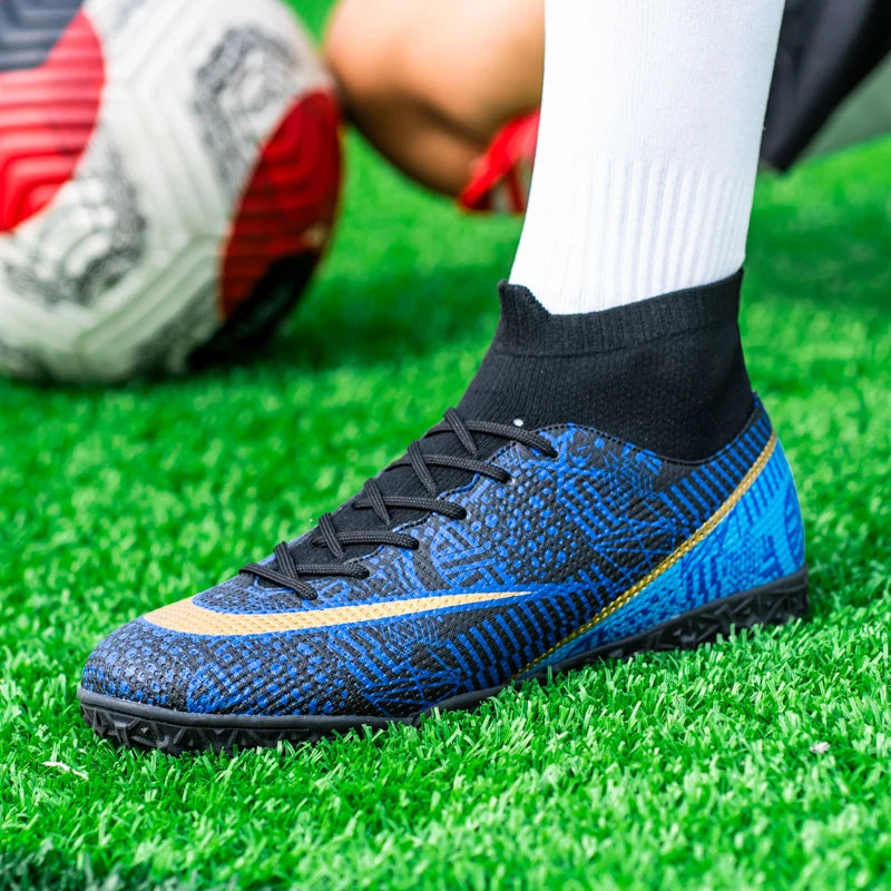 Men's Football Boots Five-a-side Soccer Shoes Professional Football Shoes Kids Turf Soccer Cleats Grass Training Sport Footwear