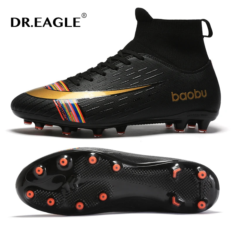 DR.EAGLE Football Boots Men Sports Soccer Shoes Original FG/TF Soccer Cleats Shoes Women Futsal Football Sneakers Chuteira Campo