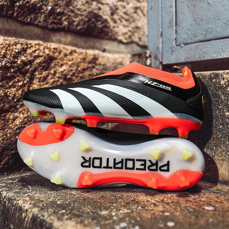 Men Original Indoor Non Slip Soccer Shoes Professional Match Cleats Fast Football Shoes Grass TF/FG Cleats Football Field Boots