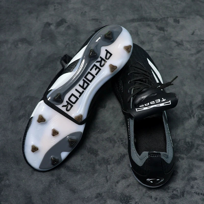 NEW High Quality Mens Soccer Shoes Outdoor Turf Soccer Cleats for Kids Sneakers TF/FG Training Football Boots Chuteira Campo